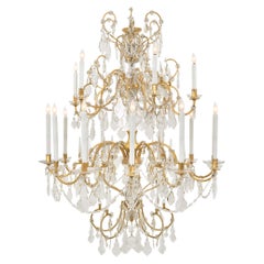 Antique Italian 19th Century Louis XVI Style Eighteen-Arm Chandelier