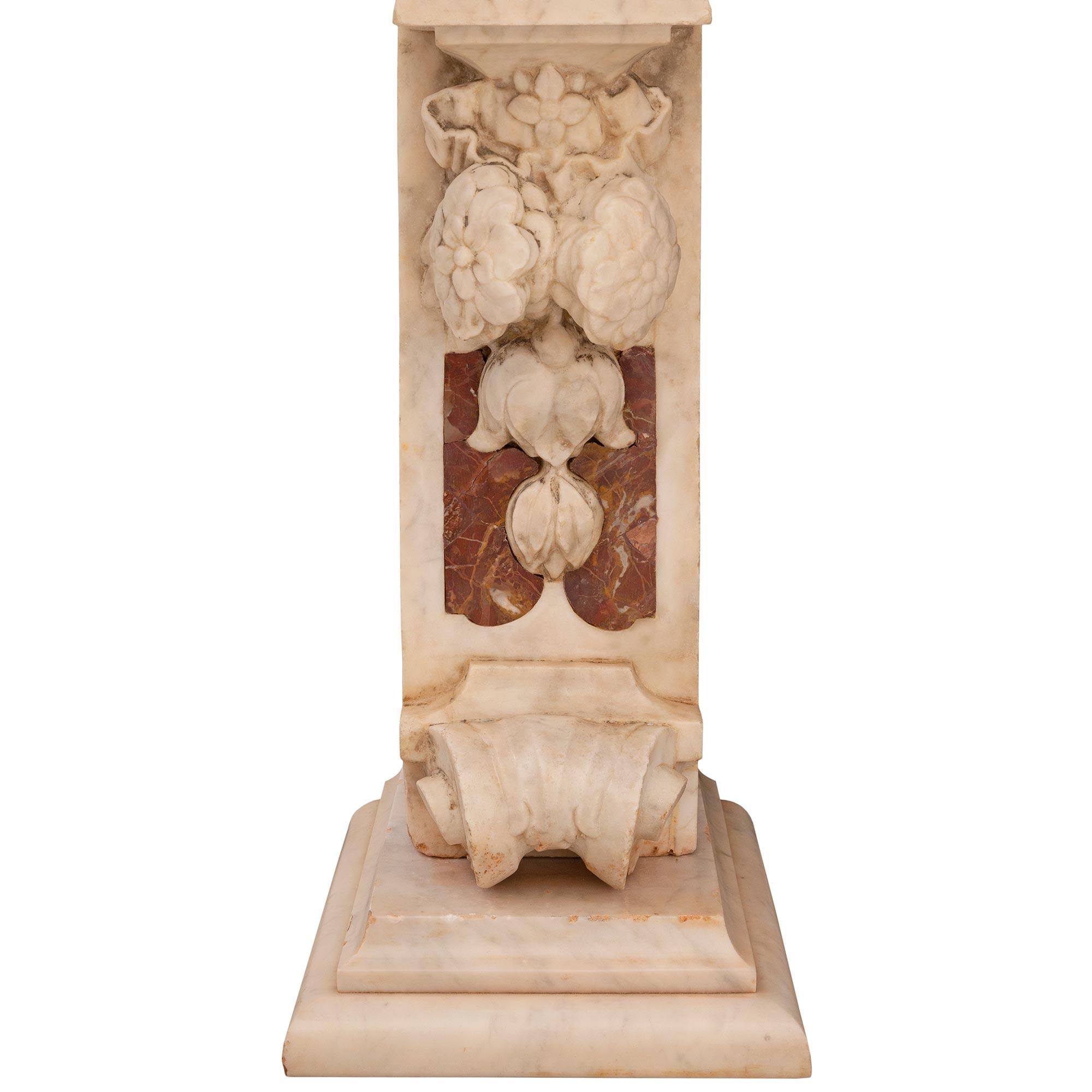 Italian 19th Century Louis XVI Style Marble Console For Sale 4