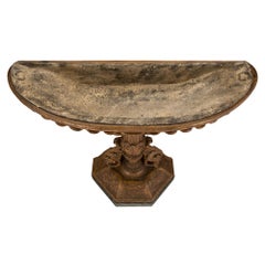 Italian 19th Century Louis XVI Style Mecca and Faux Painted Marble Planter