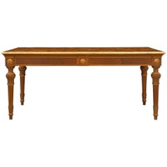 Italian 19th Century Louis XVI Style Walnut Center Table