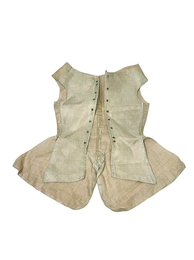 Italian 19th Century male waistcoat and female top For Sale 1