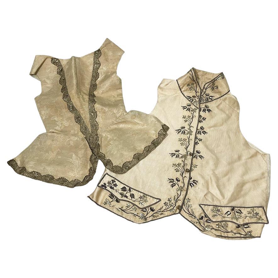 Italian 19th Century male waistcoat and female top