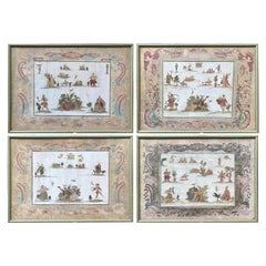 Italian 19th Century Mixed Media Gouache Tempera Theatre Set Costume Painting Antique Italian 19th Century Mixed Media Gouache Tempera Theatre Set Costume Painting