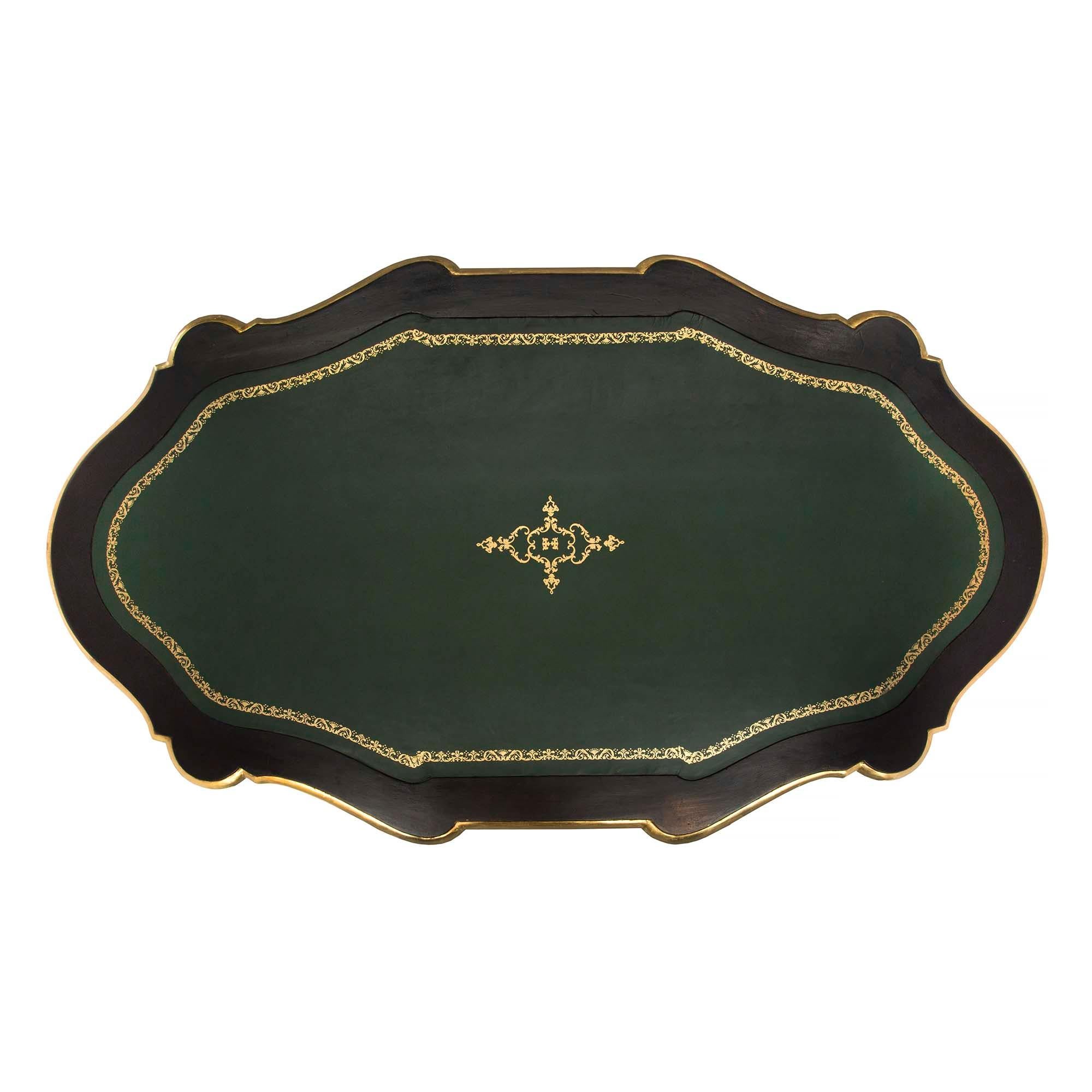 Italian 19th Century Napoleon III Period Center Table In Good Condition In West Palm Beach, FL