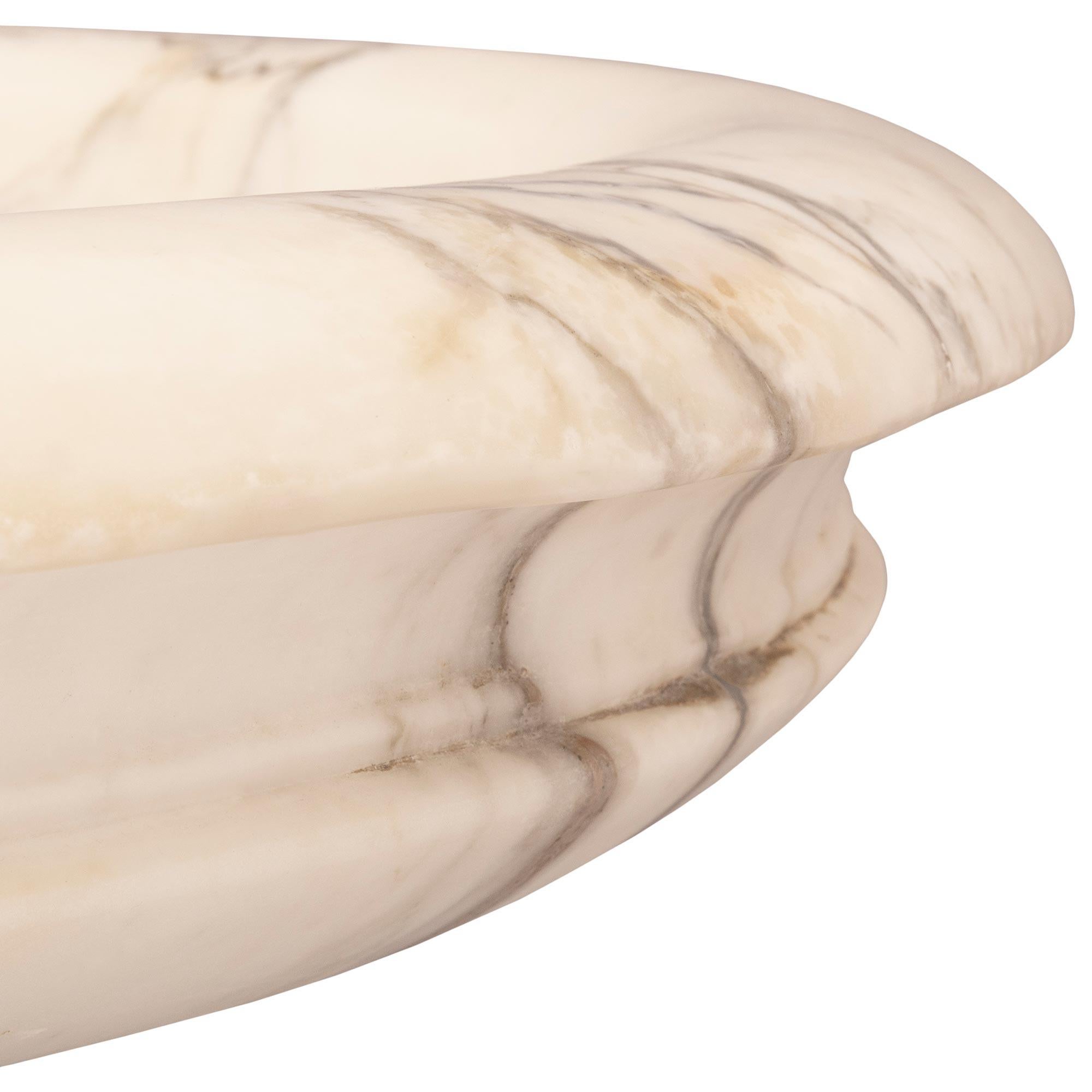 19th Century Italian 19th century Neo-Classical st. Bronze and Marble birdbath/planter For Sale