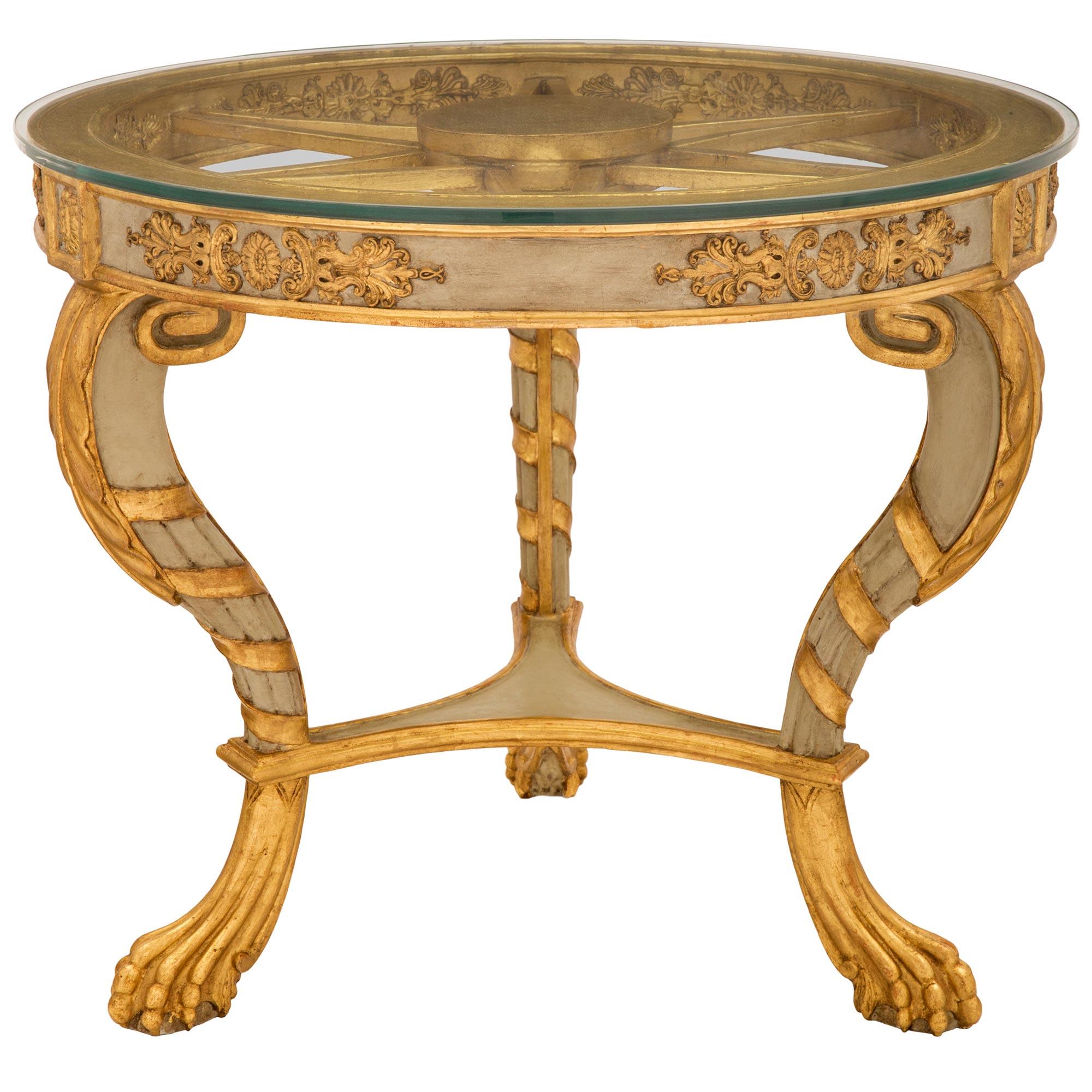 Neoclassical Italian 19th Century Neo-Classical St. Cocktail/Coffee Table