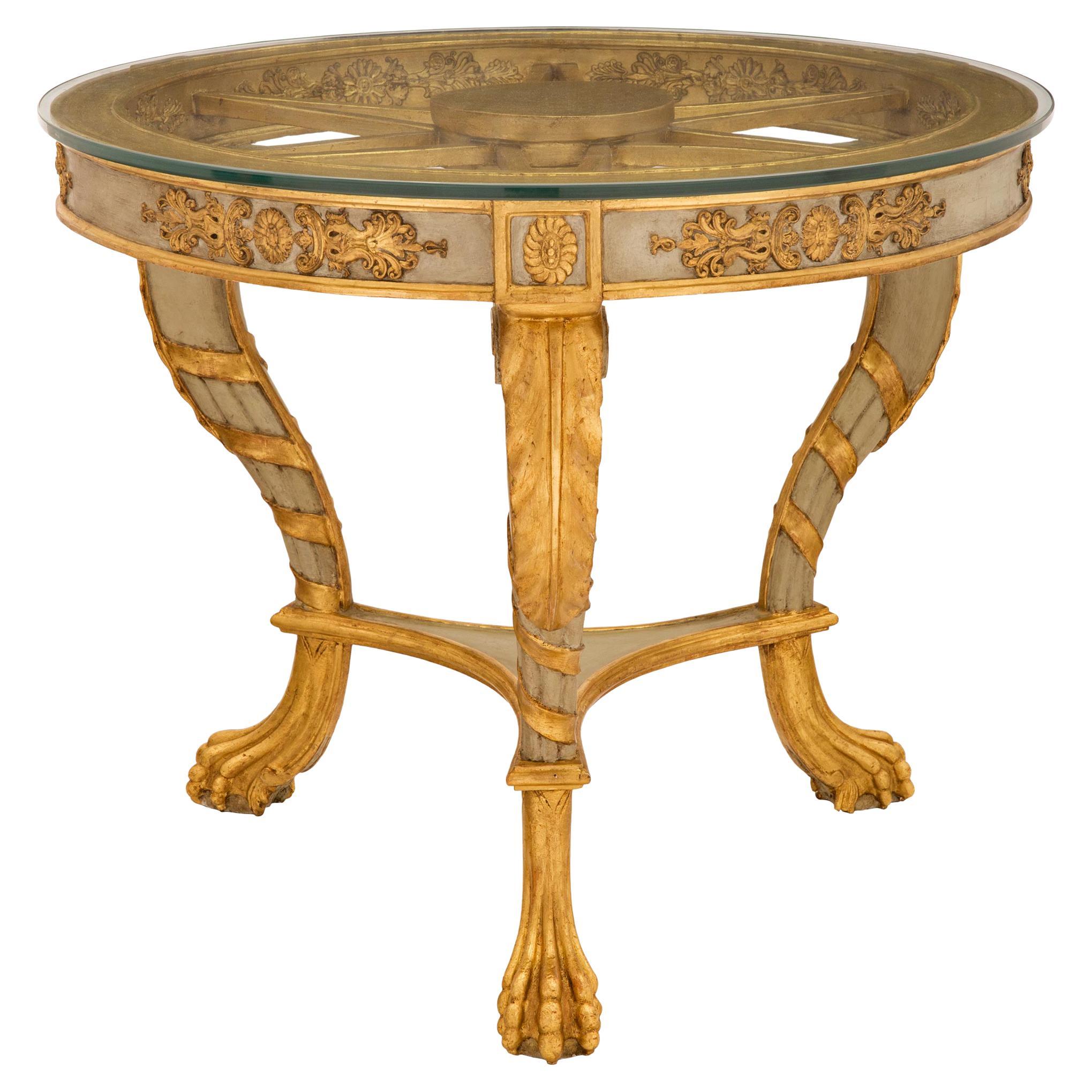 Italian 19th Century Neo-Classical St. Cocktail/Coffee Table