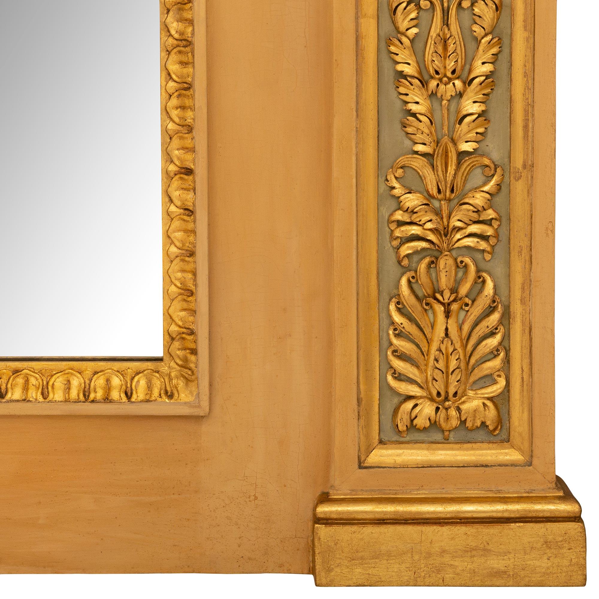 Console et miroir en marbre peint italien néoclassique du 19e siècle, de style St. en vente 3