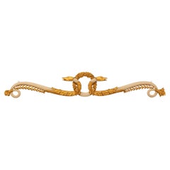 Italian 19th century Neo-Classical st. Giltwood and patinated Wood wall decor