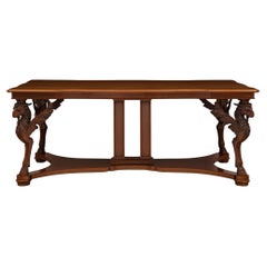 Antique Italian 19th Century Neo-Classical St. Mahogany Center Table
