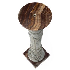 Italian 19th Century Neo-Classical St. Marble and Onyx Pedestal Column