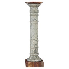 Italian 19th Century Neo-Classical St. Marble and Onyx Pedestal Column