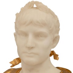 Italienisch 19. Jahrhundert Neo-Klassische St. Marmor & Ormolu Büste