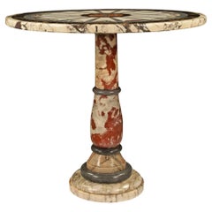 Italian 19th Century Neo-Classical St. Marble Side / Center Table