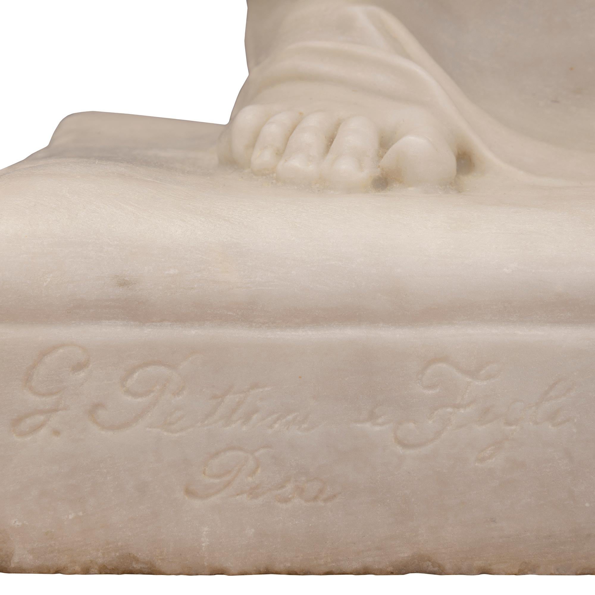 Statue de Vénus de Milo en marbre, italienne, néo-classique du 19ème siècle en vente 1