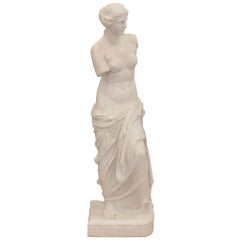 Italian 19th Century Neo-Classical St. Marble Statue of Venus De Milo