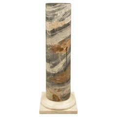 Italian 19th Century Neo-Classical St. Solid Marble Column