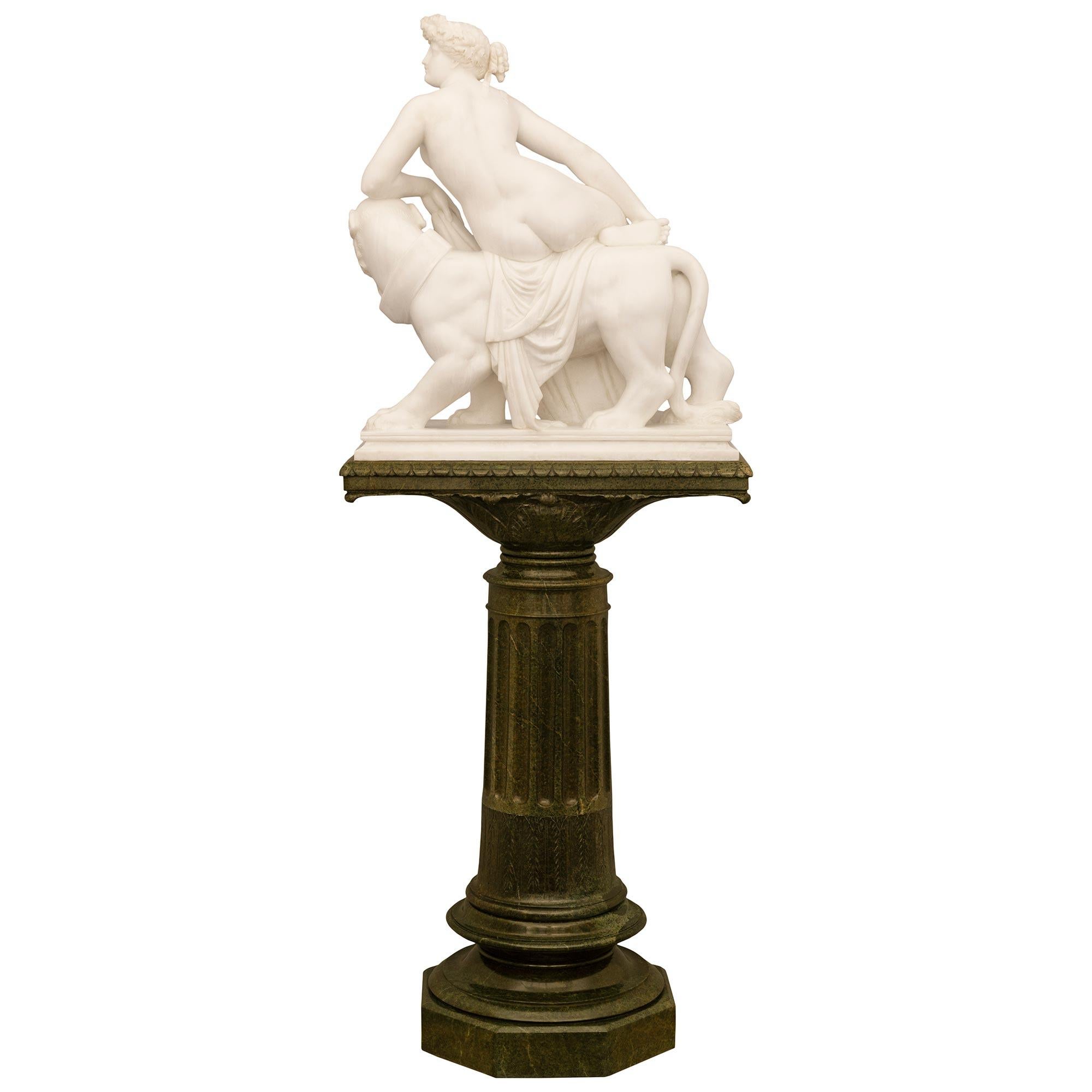 Statue d'Ariane de style néoclassique italien du 19ème siècle signée et signée F. Vichi en vente 6
