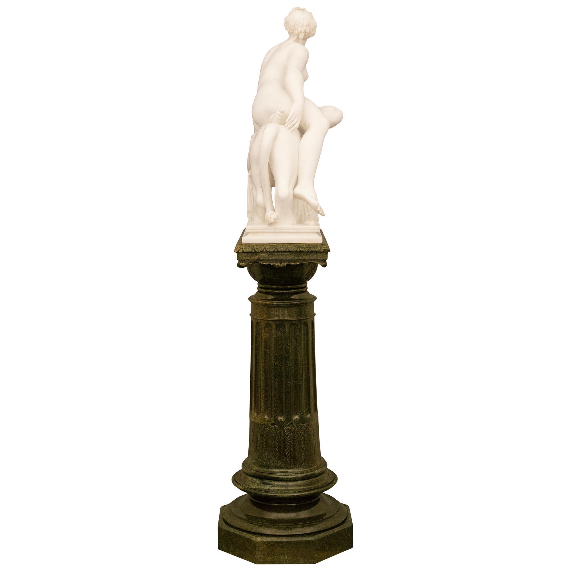 Statue d'Ariane de style néoclassique italien du 19ème siècle signée et signée F. Vichi Bon état - En vente à West Palm Beach, FL