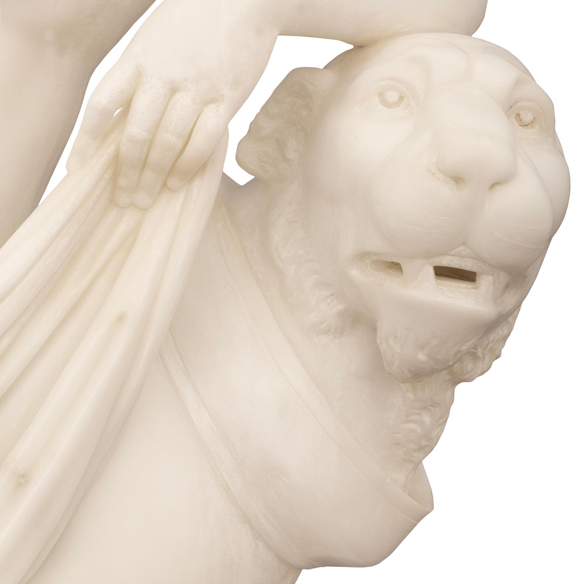 XIXe siècle Statue d'Ariane de style néoclassique italien du 19ème siècle signée et signée F. Vichi en vente