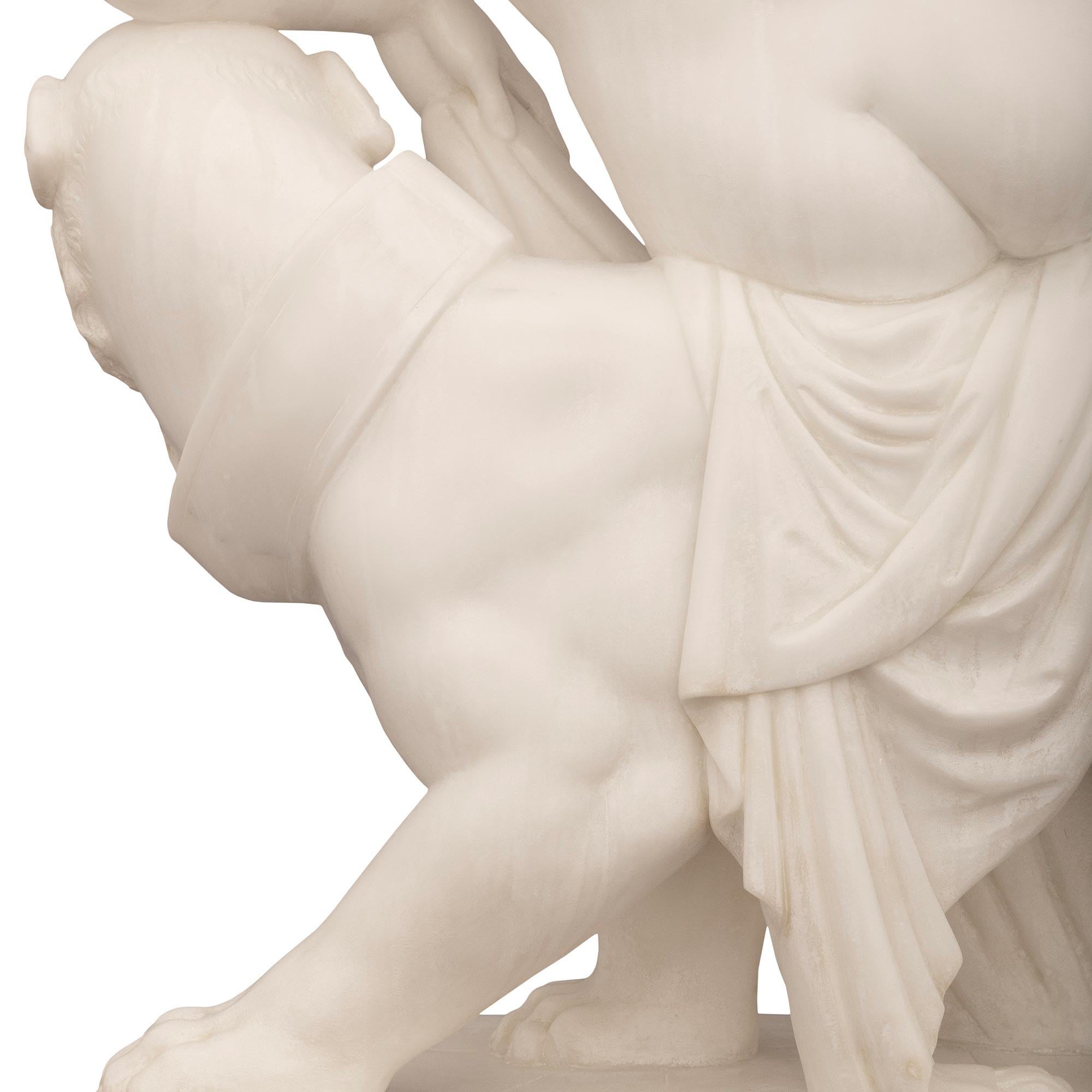Italian 19th Century Neo-Classical St. Statue Of Ariadne Signed Signed F. Vichi For Sale 2