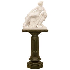 Italian 19th Century Neo-Classical St. Statue Of Ariadne Signed Signed F. Vichi
