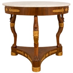 Italian 19th Century Neo-Classical Walnut Center Table