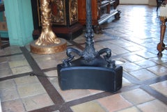 19th C. Neoclassical Side corner Torch Floor Lamp Pompeian Mood Light LA CA