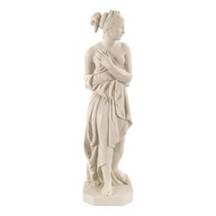 Statue italienne représentant Vénus en Biscuit de Sèvres de style néoclassique du XIXe siècle