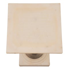 Italian 19th Century Neoclassical Style Carrara and Portoro Marble Pedestal