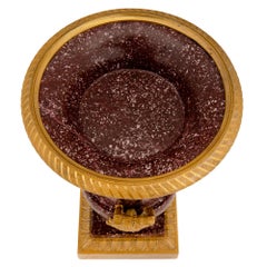 Italian 19th Century Neoclassical Style Imperial Porphyry and Ormolu Urn
