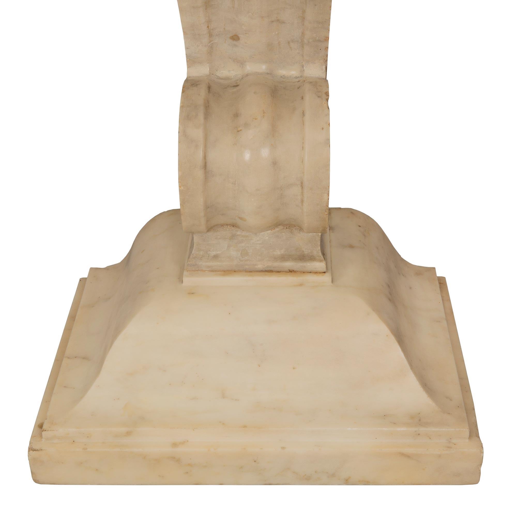 Italian 19th Century Neoclassical Style Marble Freestanding Console For Sale 5