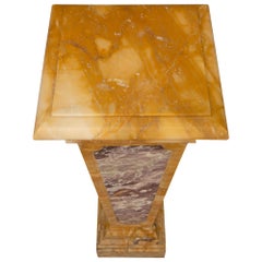 Italian 19th Century Neoclassical Style Marble Pedestal Column