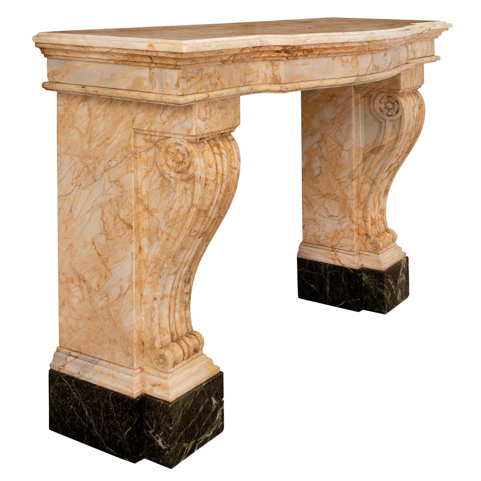 Italian 19th Century Neoclassical Style Sarrancolin and Marble Console For Sale 1