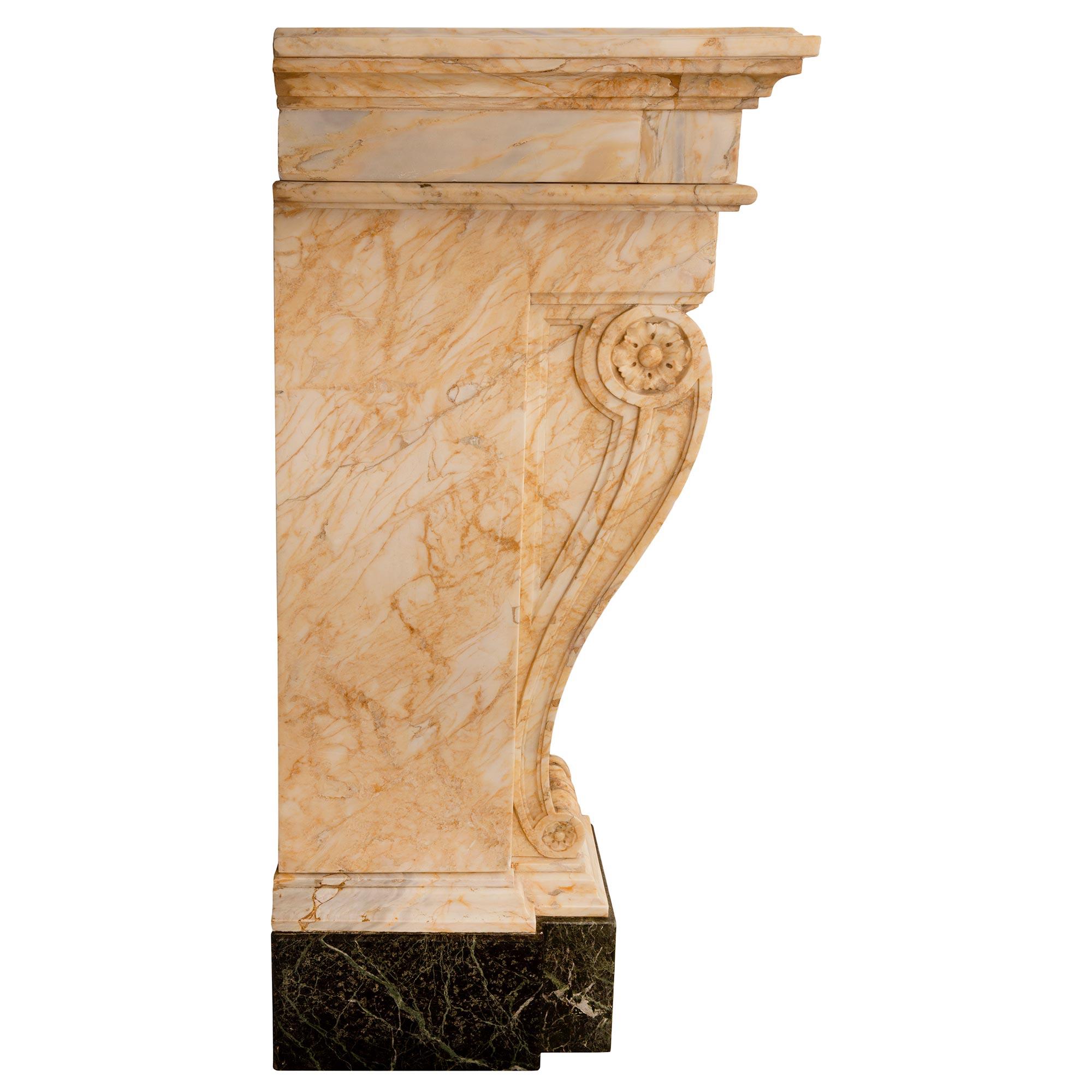 Italian 19th Century Neoclassical Style Sarrancolin and Marble Console For Sale 2