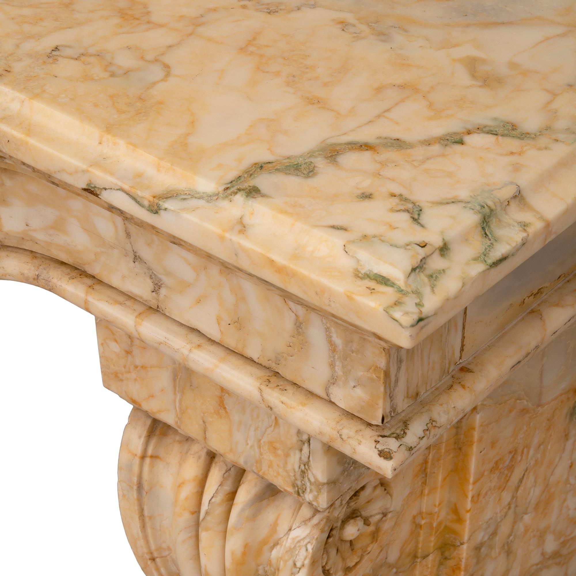 Italian 19th Century Neoclassical Style Sarrancolin and Marble Console For Sale 3