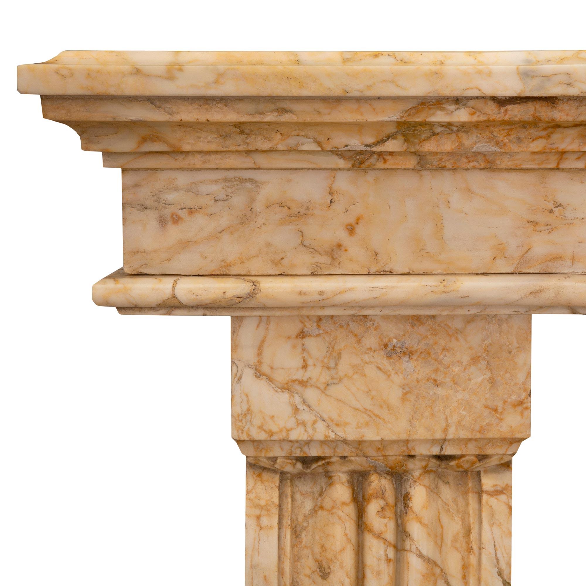 Italian 19th Century Neoclassical Style Sarrancolin and Marble Console For Sale 4