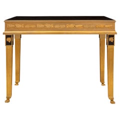 Italian 19th Century Neoclassical Style Solid Ormolu Center Table