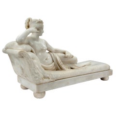Italian 19th Century Neoclassical White Carrara Marble Sculpture