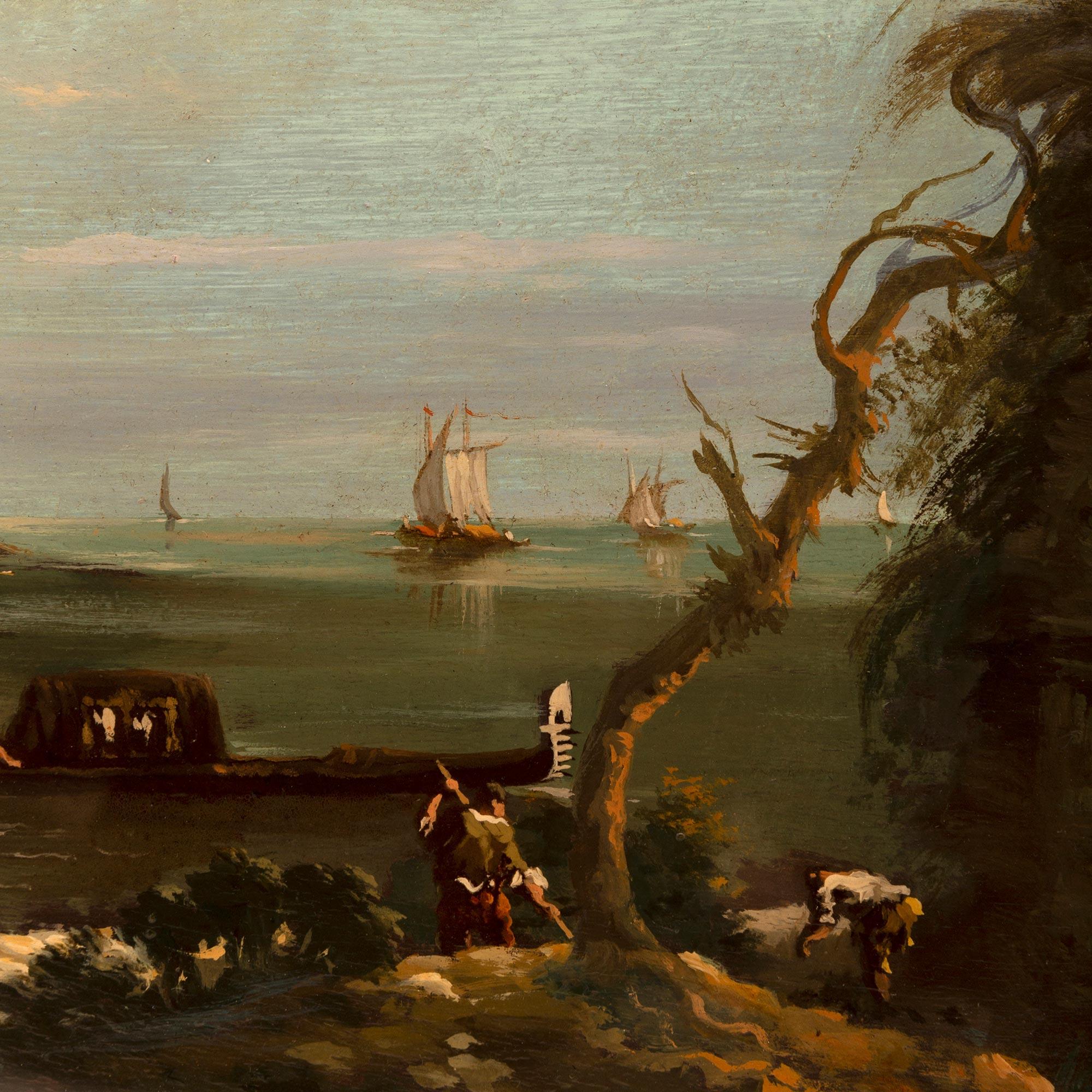 Italienisches Gemälde, Öl auf Leinwand, 19. Jahrhundert im Angebot 1