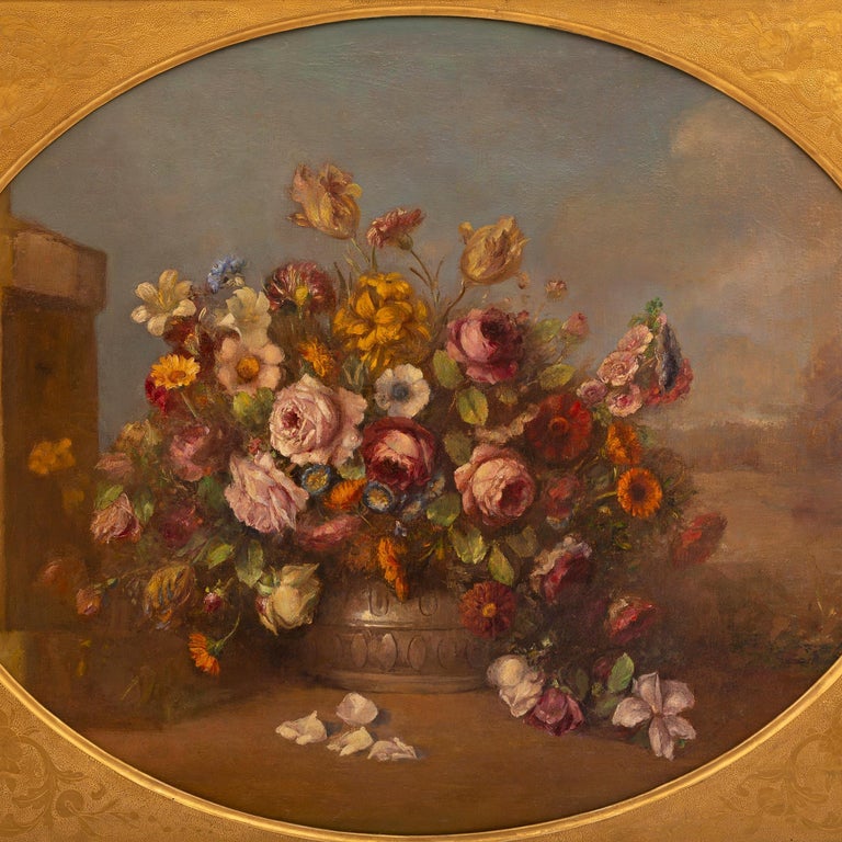 Italian 19th Century Oil on Canvas Still Life Painting For Sale 2