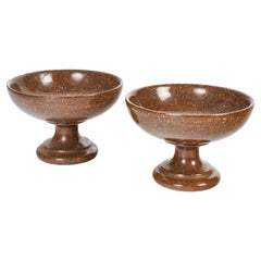 Italian 19th Century Pair of Porphyry Tazzas, circa 1830