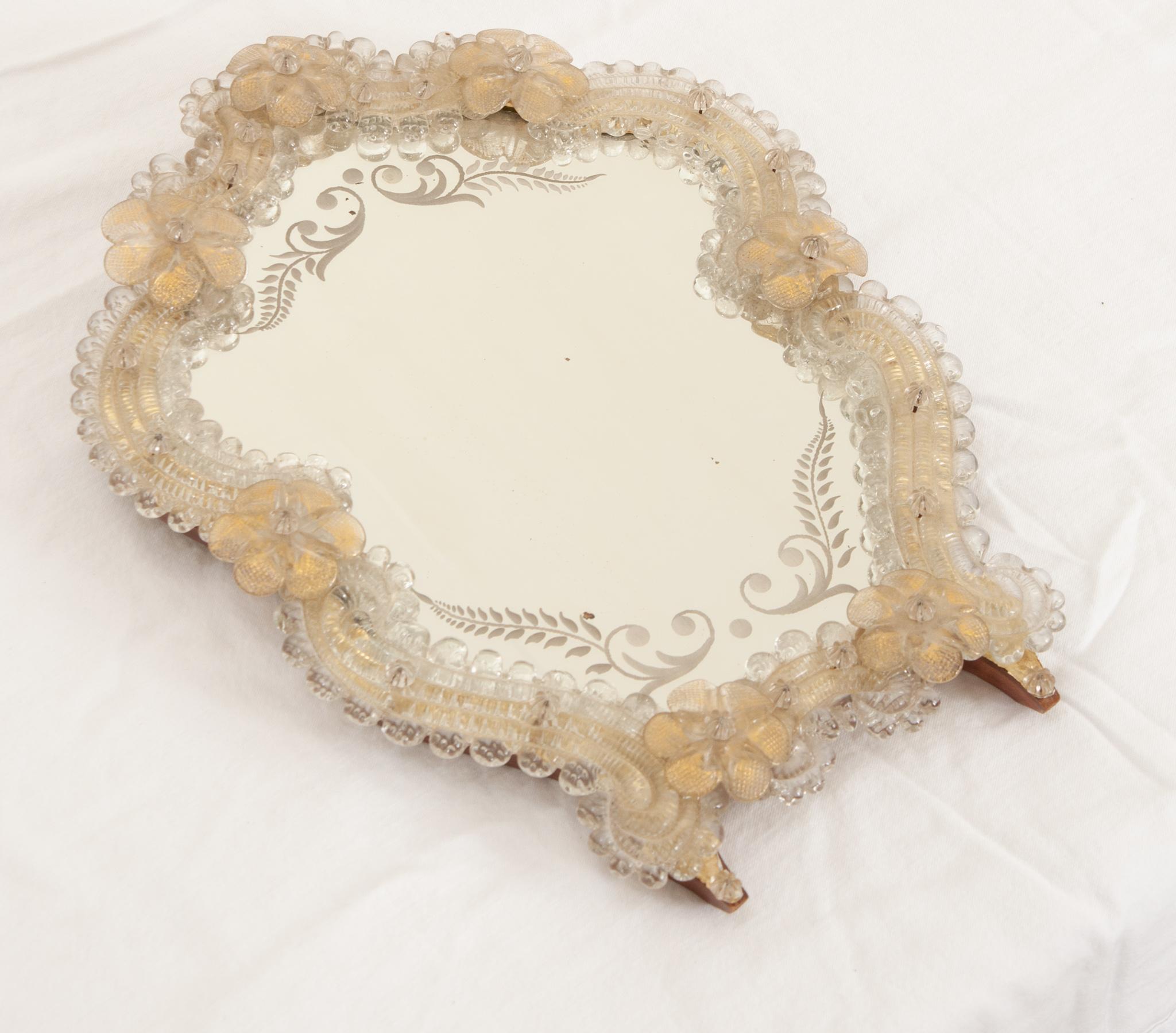 Other Italian 19th Century Petite Glass Mirror For Sale