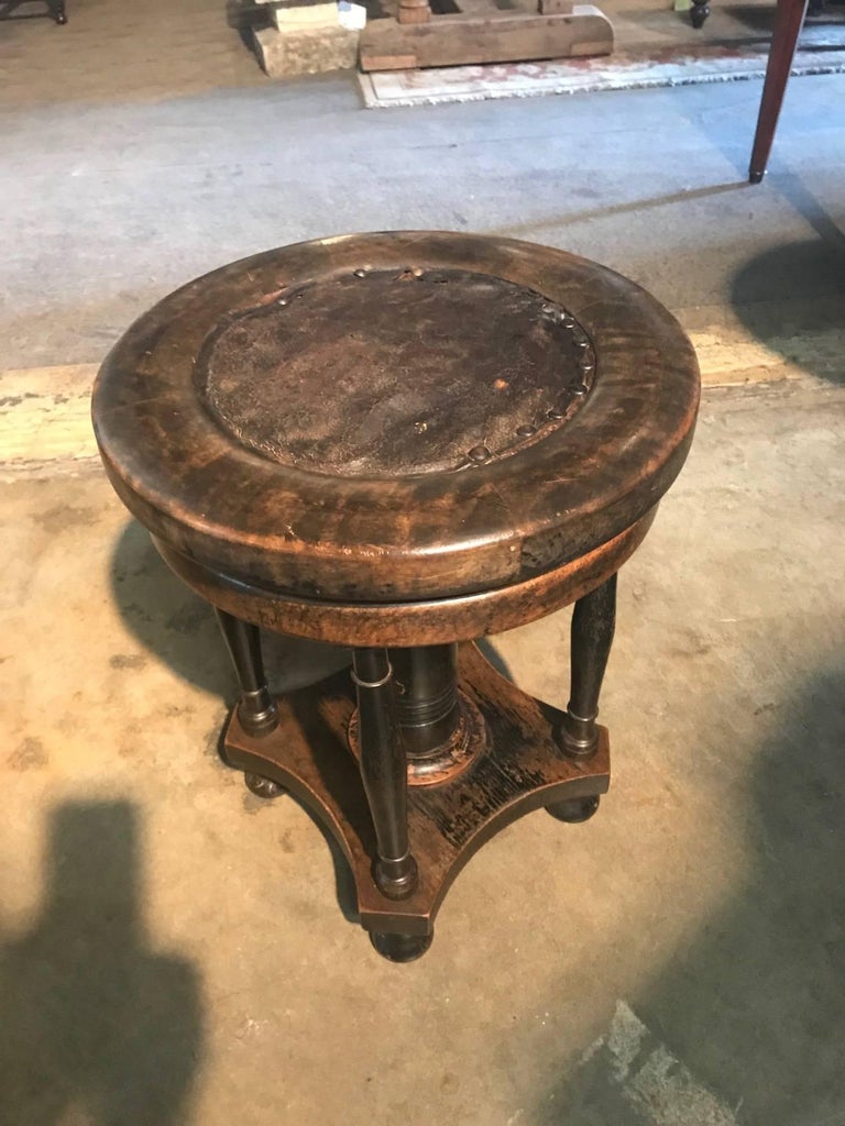 Italian 19th Century Piano Stool at 1stDibs