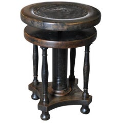 Antique Italian 19th Century Piano Stool
