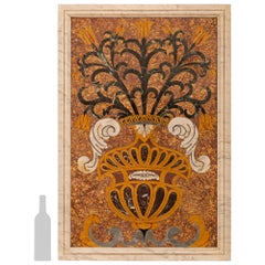 Italienische Pietra Dura-Marmorplakette/Wanddekoration aus dem 19. Jahrhundert