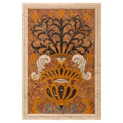 Italienische Pietra Dura-Marmorplakette/Wanddekoration aus dem 19. Jahrhundert