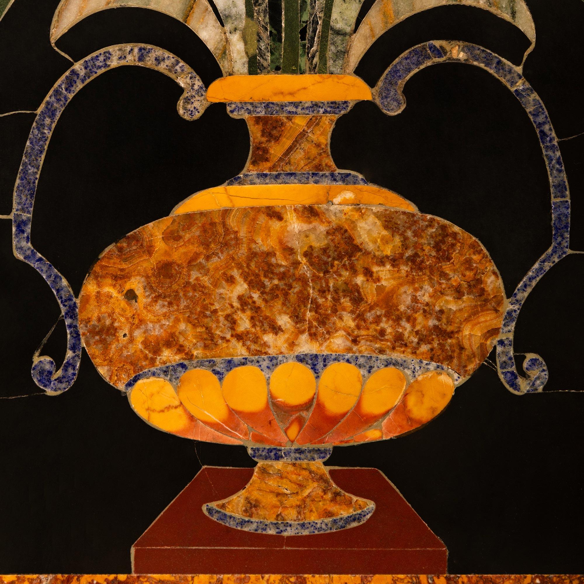 Italian 19th century Pietra Dura marble plaques For Sale 2