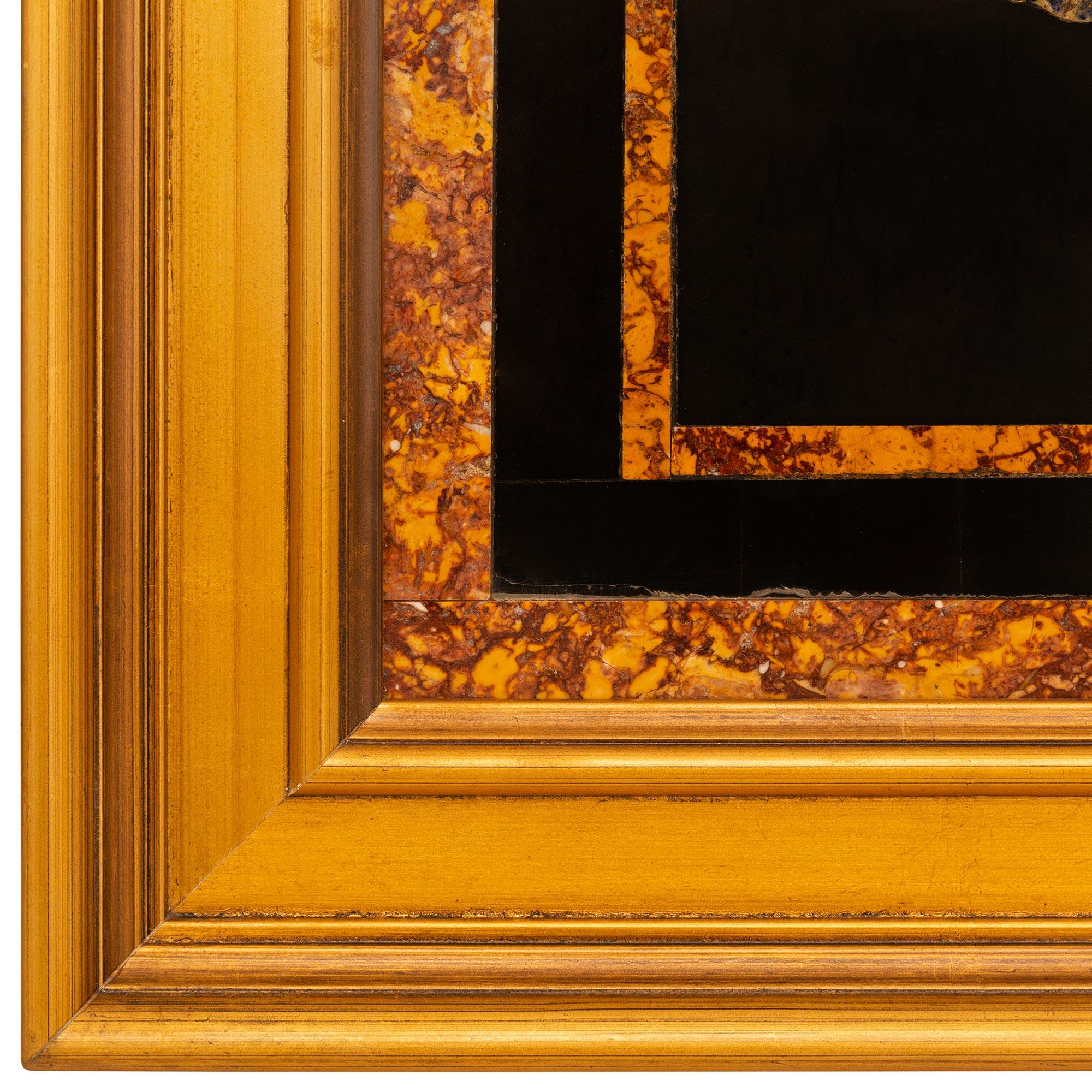 Italian 19th century Pietra Dura marble plaques For Sale 3