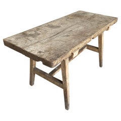 Table primitive italienne du 19ème siècle